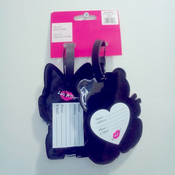 Betsey Johnson Luggage Tag Duo Brand New - Picture 2 of 2